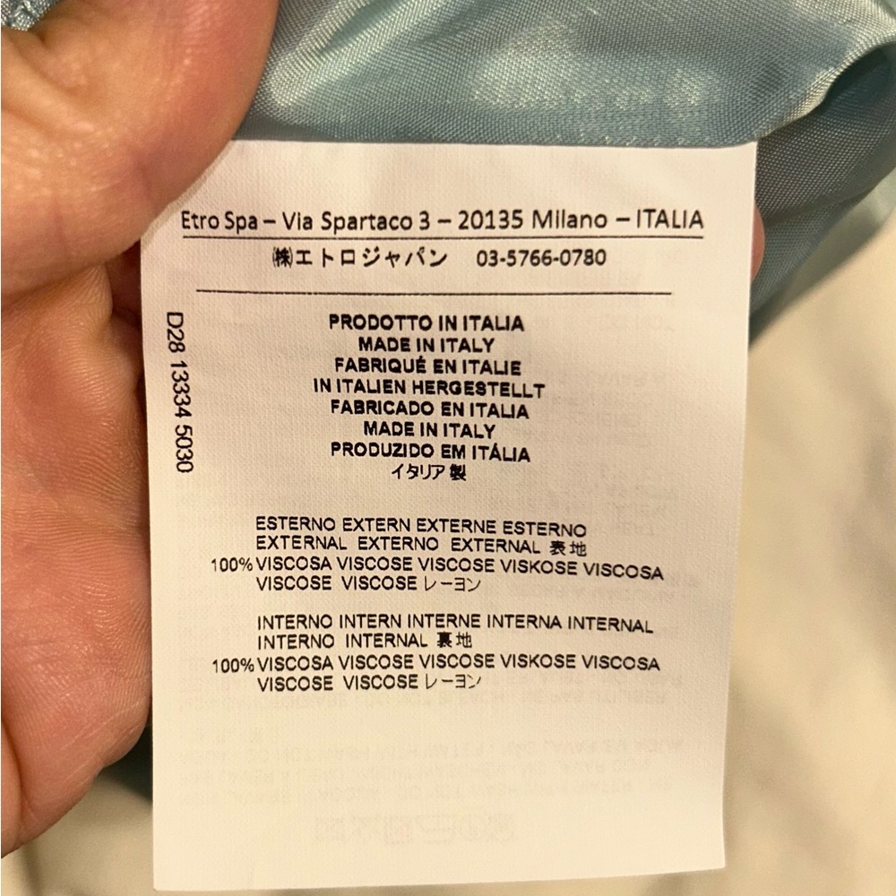 Etro Multicolor Floral Mini Dress - Picture 9 of 9